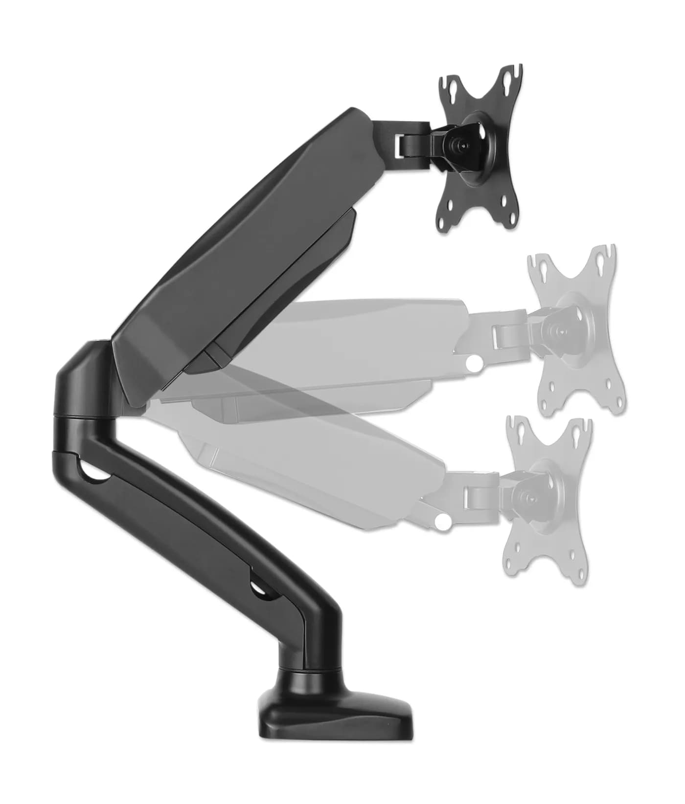 Manhattan Soporte de aluminio con pistón de gas para un monitor 3