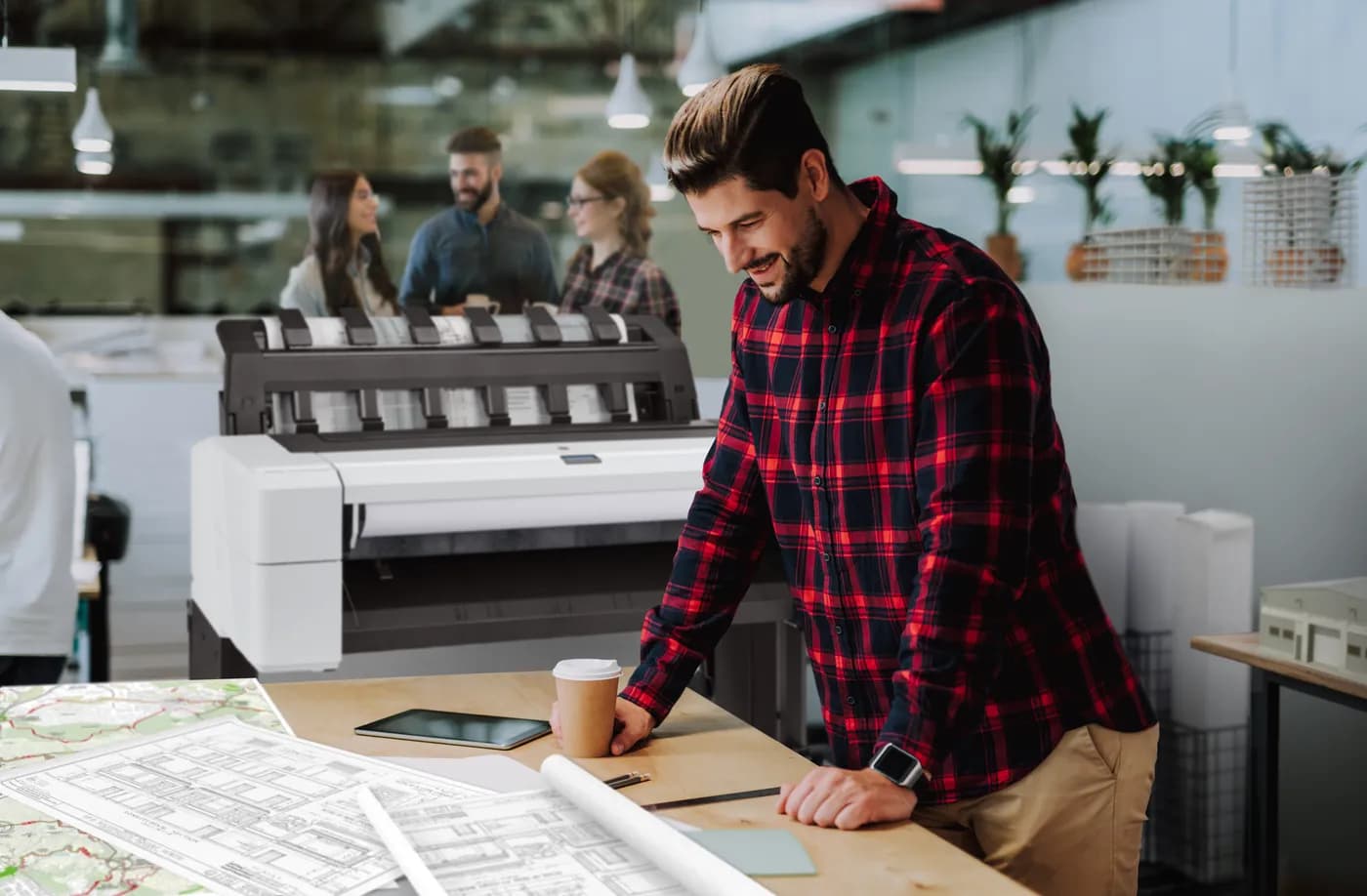 HP Designjet Impresora PostScript T1600 Plus Edition de 36 pulgadas 5