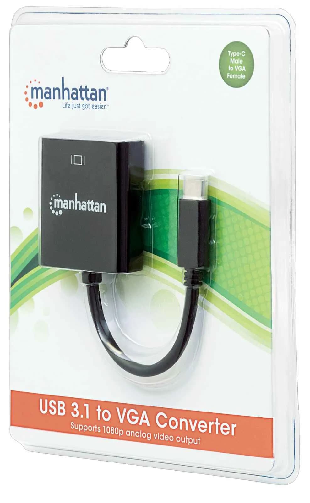 Manhattan Convertidor USB-C a VGA 6
