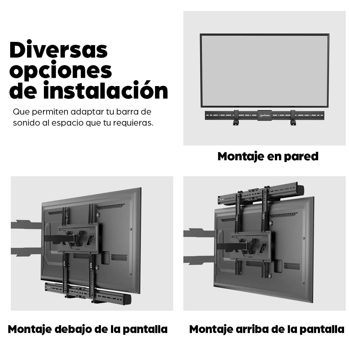 Manhattan Soporte universal para barra de sonido 9
