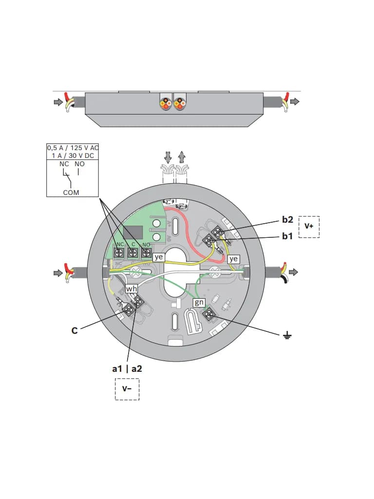 BOSCH F_MSR320 BASE DE DETECTOR CONVENCIONAL CON RELE 6