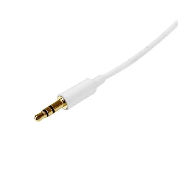 StarTech.com Cable de 1 metro Delgado de Audio Estéreo con Plug Mini J 2