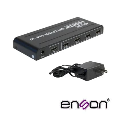 DISTRIBUIDOR HDMI ENSON ENS-HDMI14 CON UNA ENTRADA Y CUATRO SALIDAS HD 3