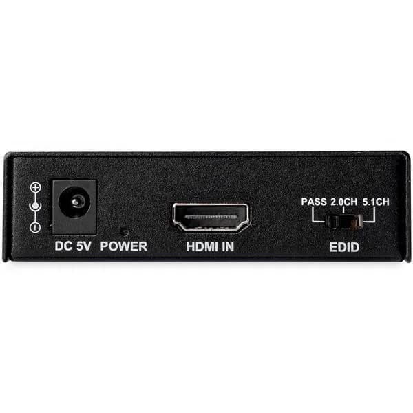 StarTech.com Extractor de Audio HDMI Compatible con 4K 60Hz 3