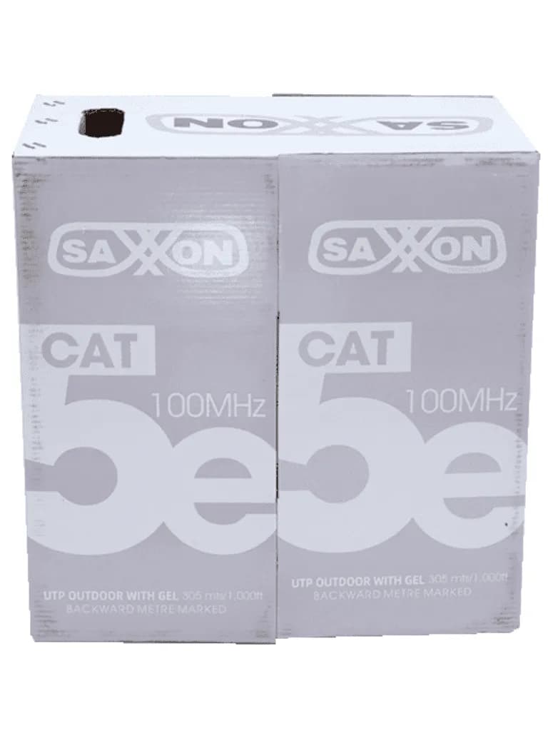 SAXXON OUTPCAT5EGCOPEXT - Bobina de Cable UTP Cat5e 100% Cobre con Gel 3