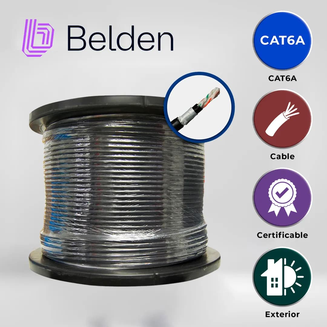 CABLE OSP UTP CAT6A BELDEN OSP6AU 0101000 / EXTERIOR / NEGRO / 500MHZ  3