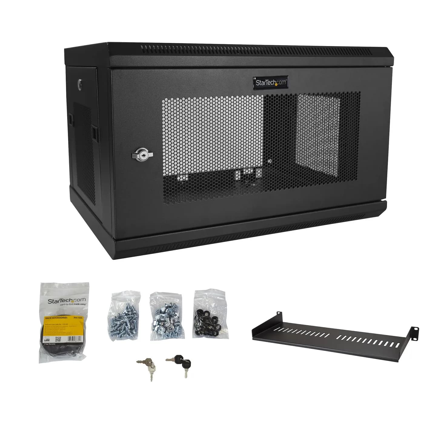 StarTech.com Gabinete Rack de Pared para Servidores 6U 19" 2 Postes y  7