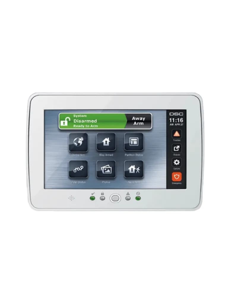 DSC HS2TCHPRO - Teclado Cableado de Pantalla Táctil de 7’’  admite 248 2