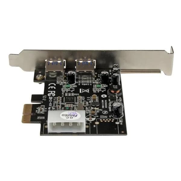 StarTech.com Adaptador Tarjeta Controladora PCI Express PCI-E 2 Puerto 4