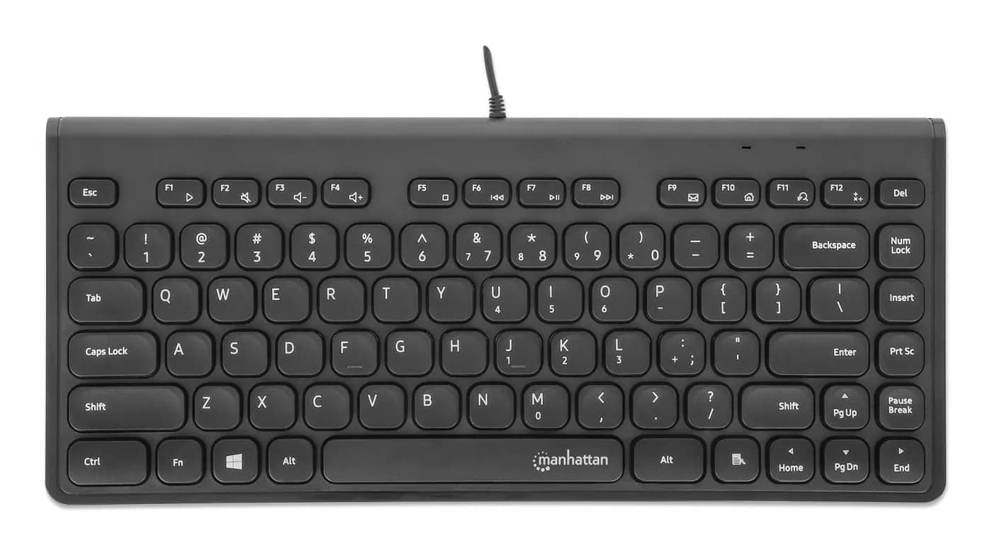 Manhattan 180702 teclado Oficina USB QWERTY Negro 4