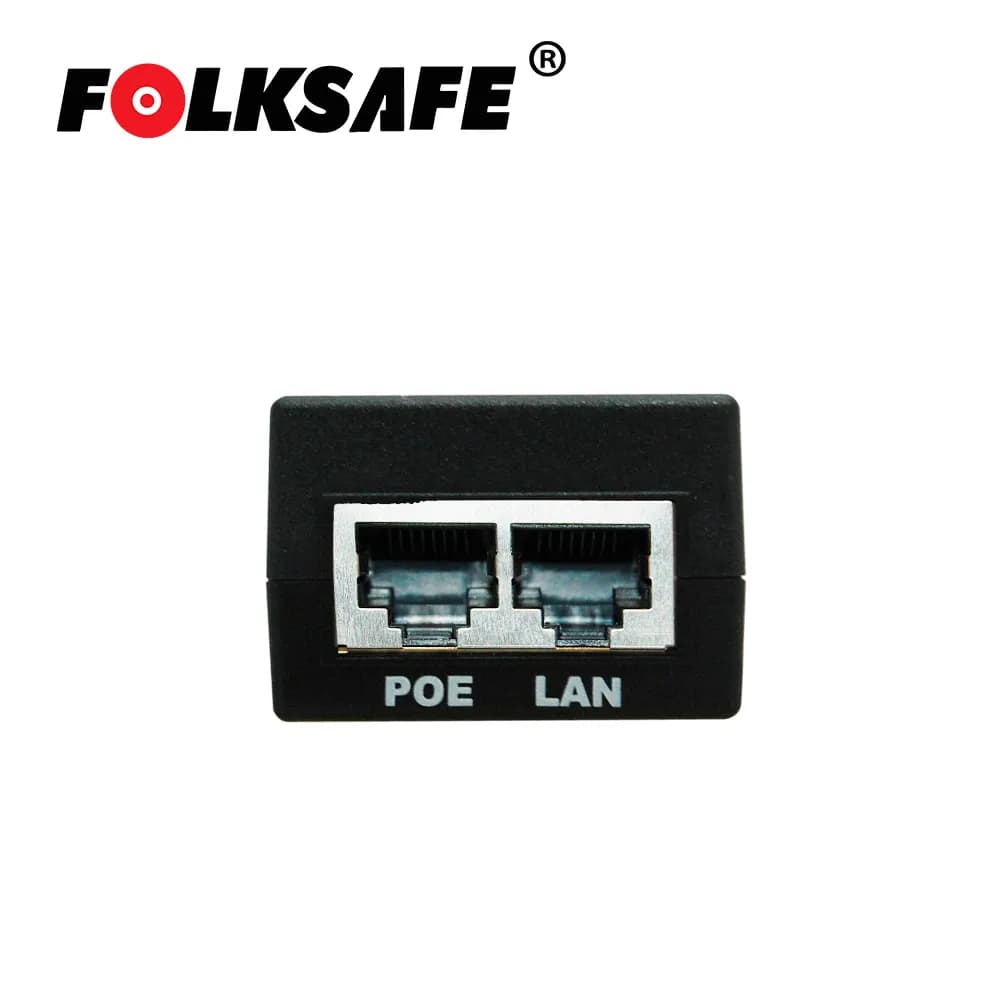 INYECTOR POE FOLKSAFE FS-48D500 / FAST ETHERNET / 802.3AF / ENTRADA DE 2