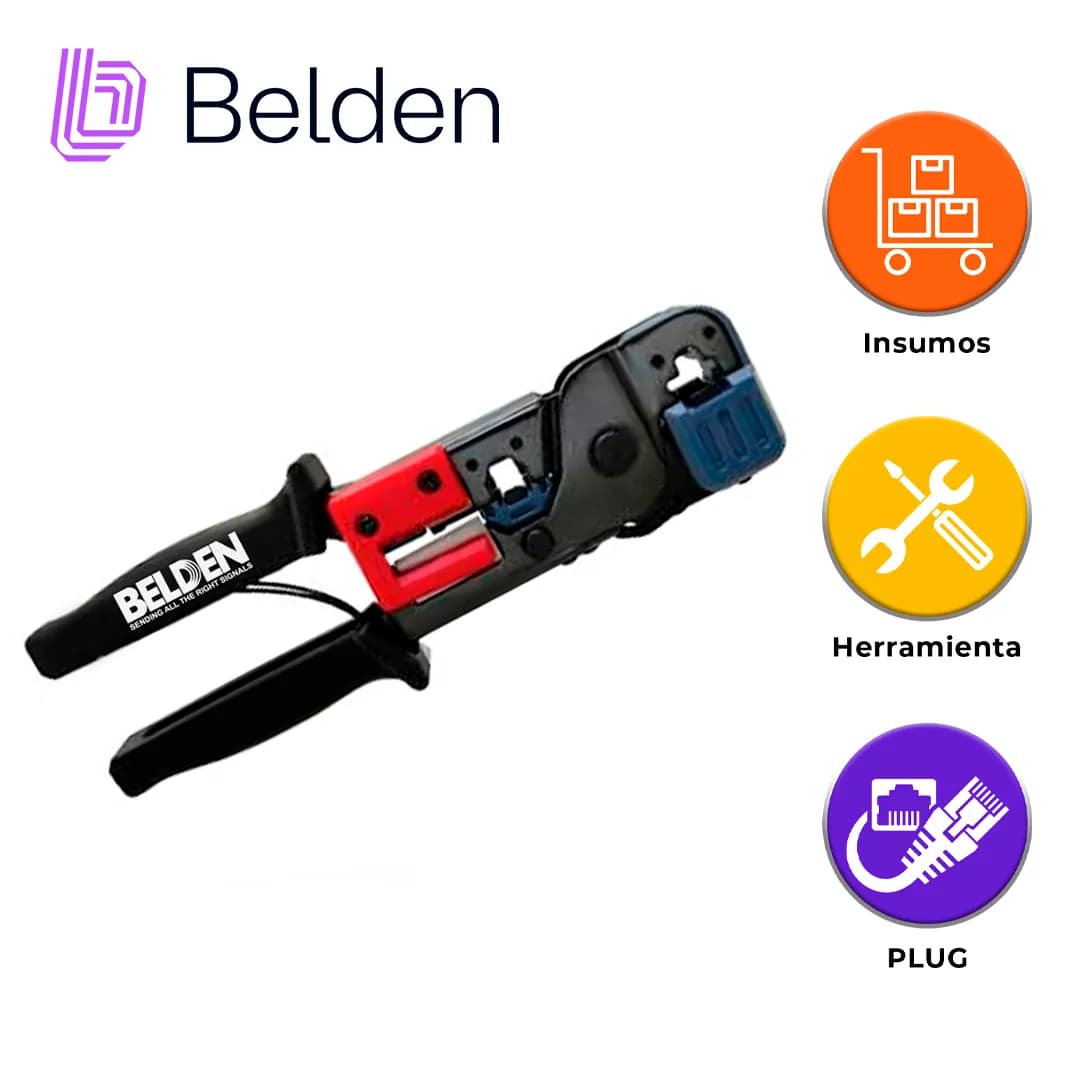 PINZA PARA TERMINACION DE CONECTORES PLUG RJ45/RJ11 / BELDEN / CPRJ11- 2