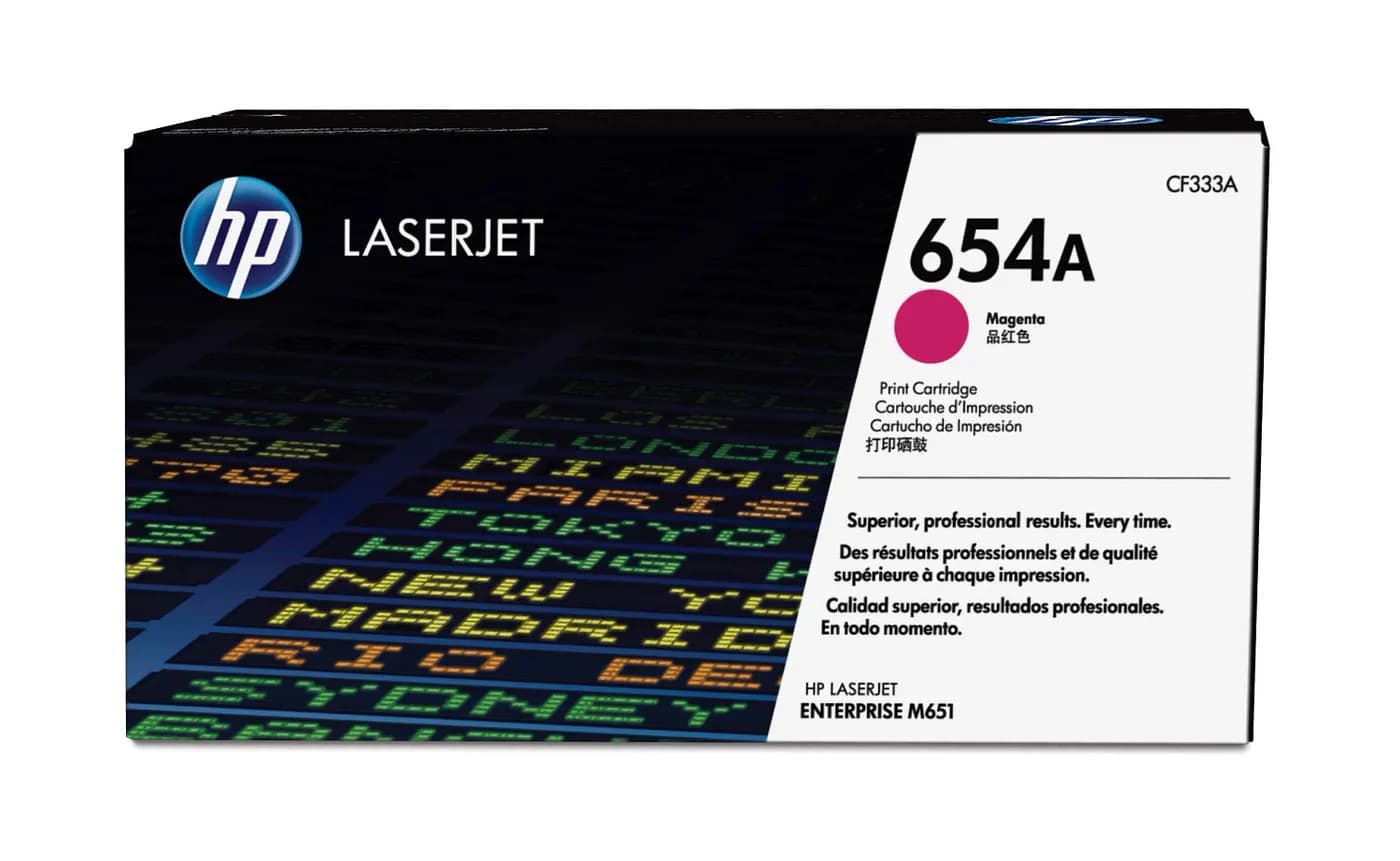 HP Cartucho de tóner original 654A LaserJet magenta 2
