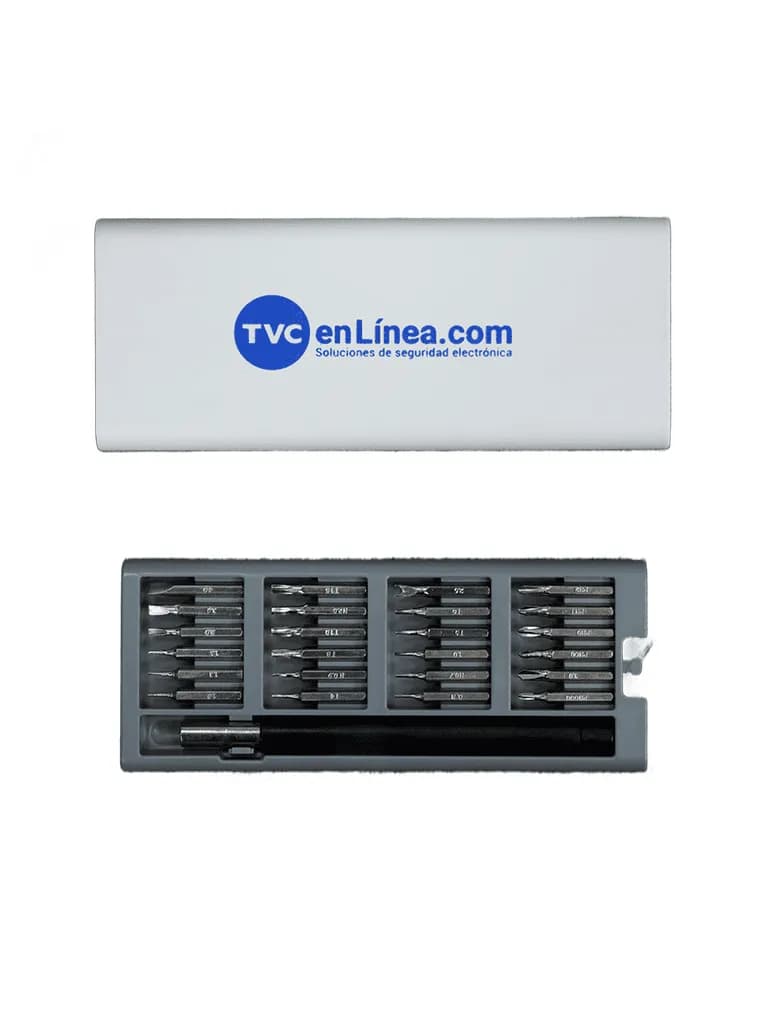 TVC YUMBE - Set de Desarmador con 24 Puntas Intercambiables/ Mango Ada 2