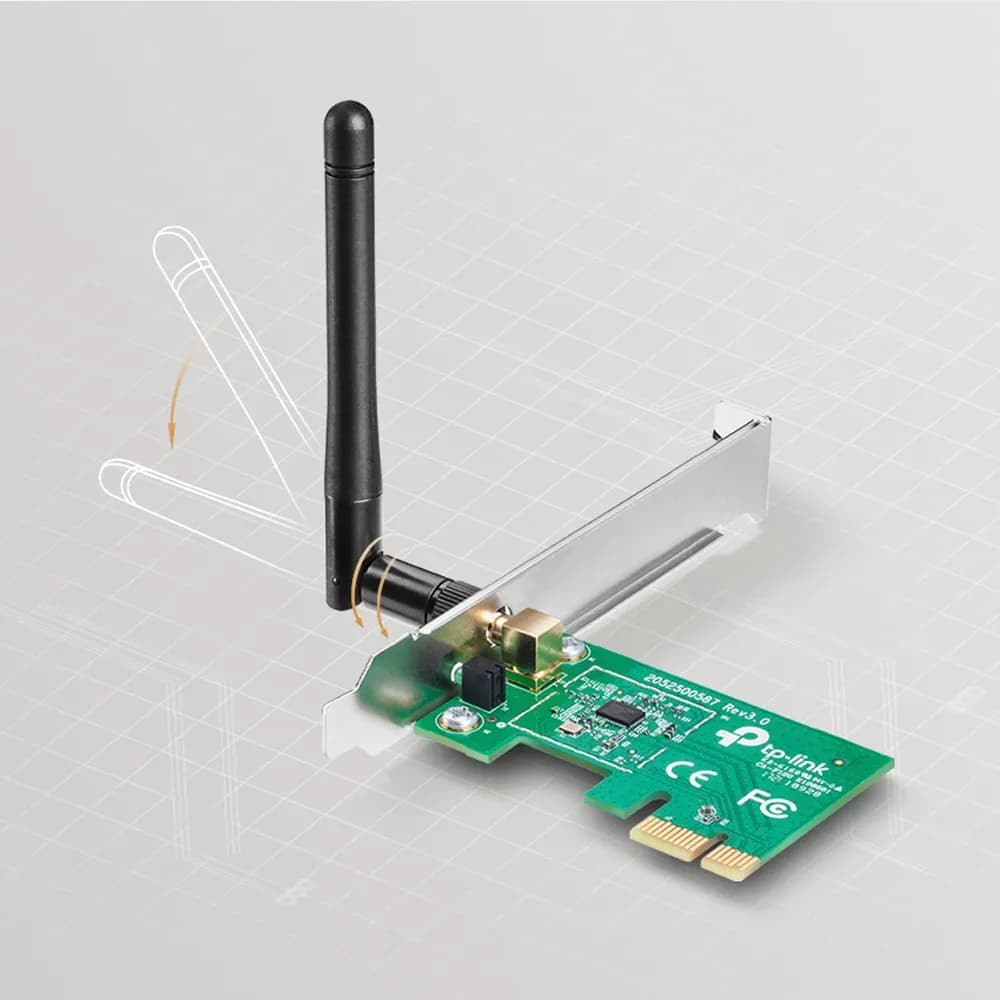 Adaptador Inalámbrico PCI Express / 150 Mbps / Banda 2.4 GHz / Antena  4