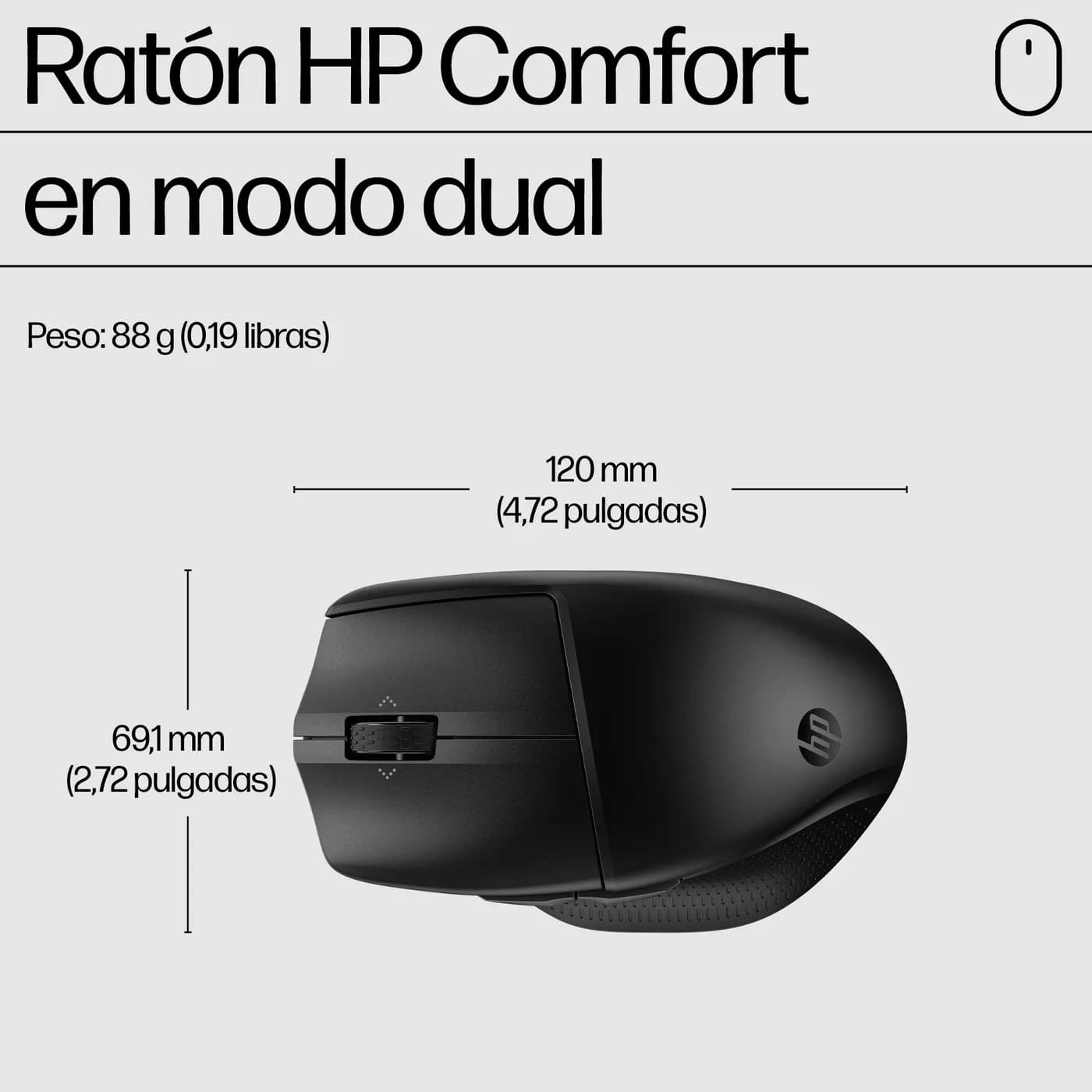 HP Mouse modo dual 685 Comfort 2