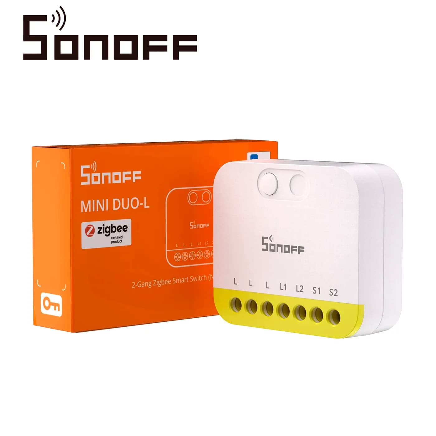 MINI INTERRUPTOR INALAMBRICO SONOFF MINI-ZB2GS-L / ZIGBEE 3.0 / CON 2  3