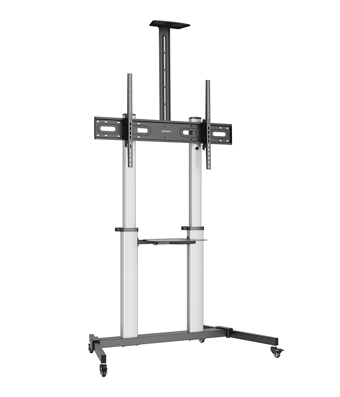 Manhattan 462563 soporte para TV 2.54 m (100") Negro, Plata 2
