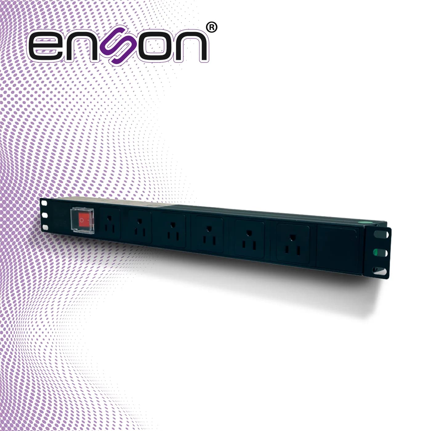 BARRA MULTICONTACTOS PDU ENSON ENS-PDU6 HORIZONTAL 1UR BOTON DE ENCEND 3