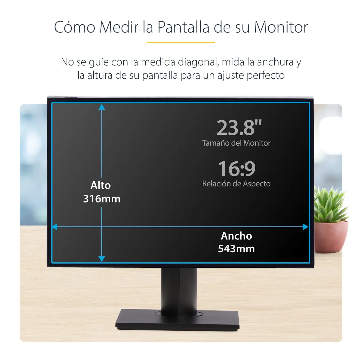 StarTech.com 238A-PRIVACY-SCREEN filtro para monitor 60.5 cm (23.8") F 11