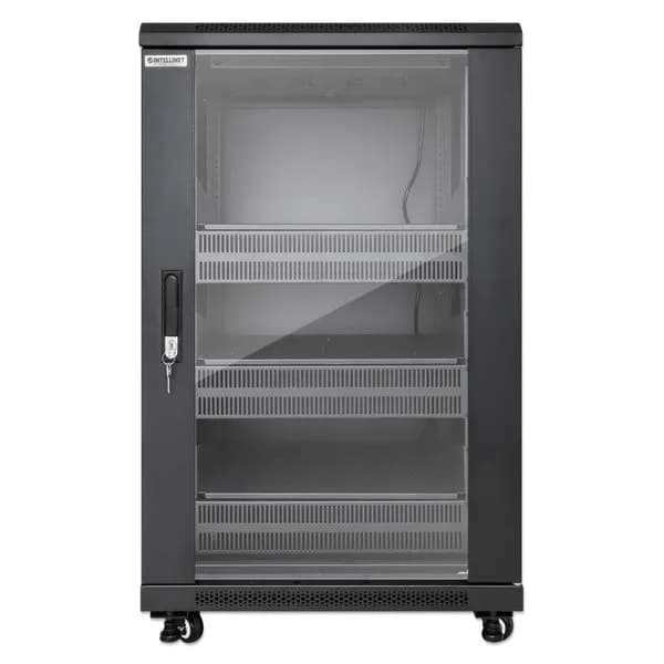 Intellinet Gabinete 19" Pro Line con extractores de aire, 18U, Frente  3