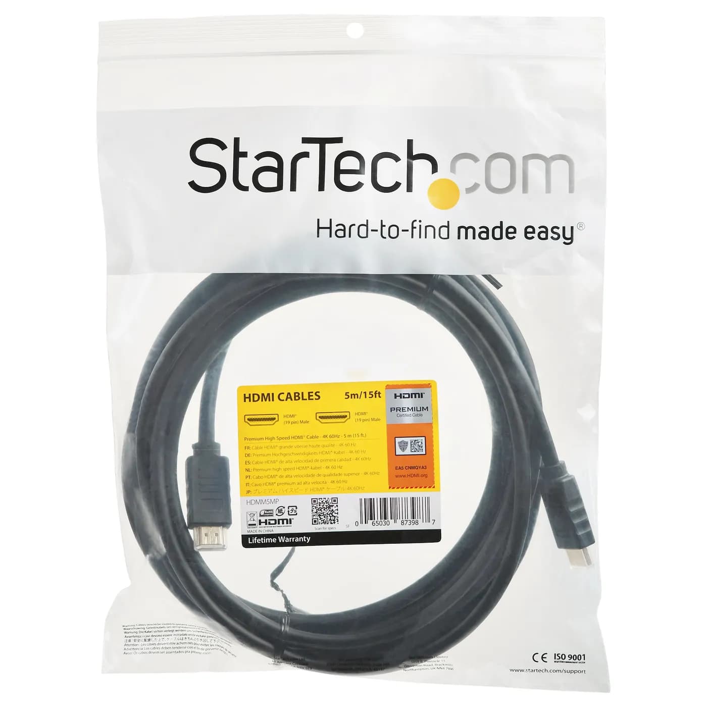 StarTech.com Cable de 5m HDMI de alta velocidad premium con Ethernet - 3