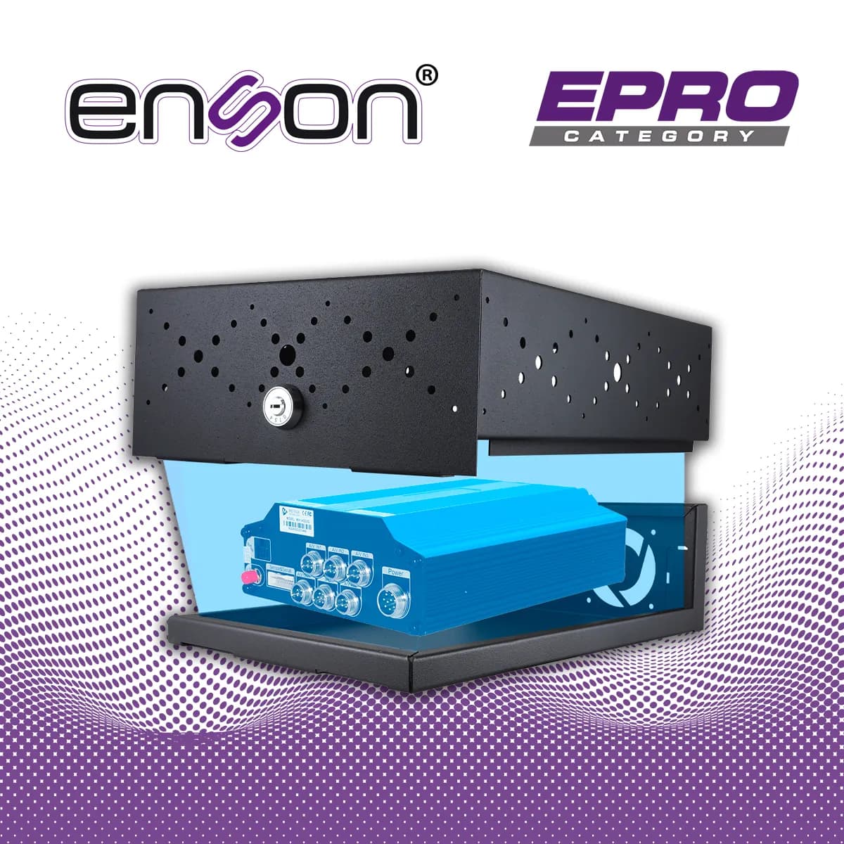 GABINETE DE SEGURIDAD ENSON LINCE13 PARA DVR MOVIL 380X270X115MM CON V 7