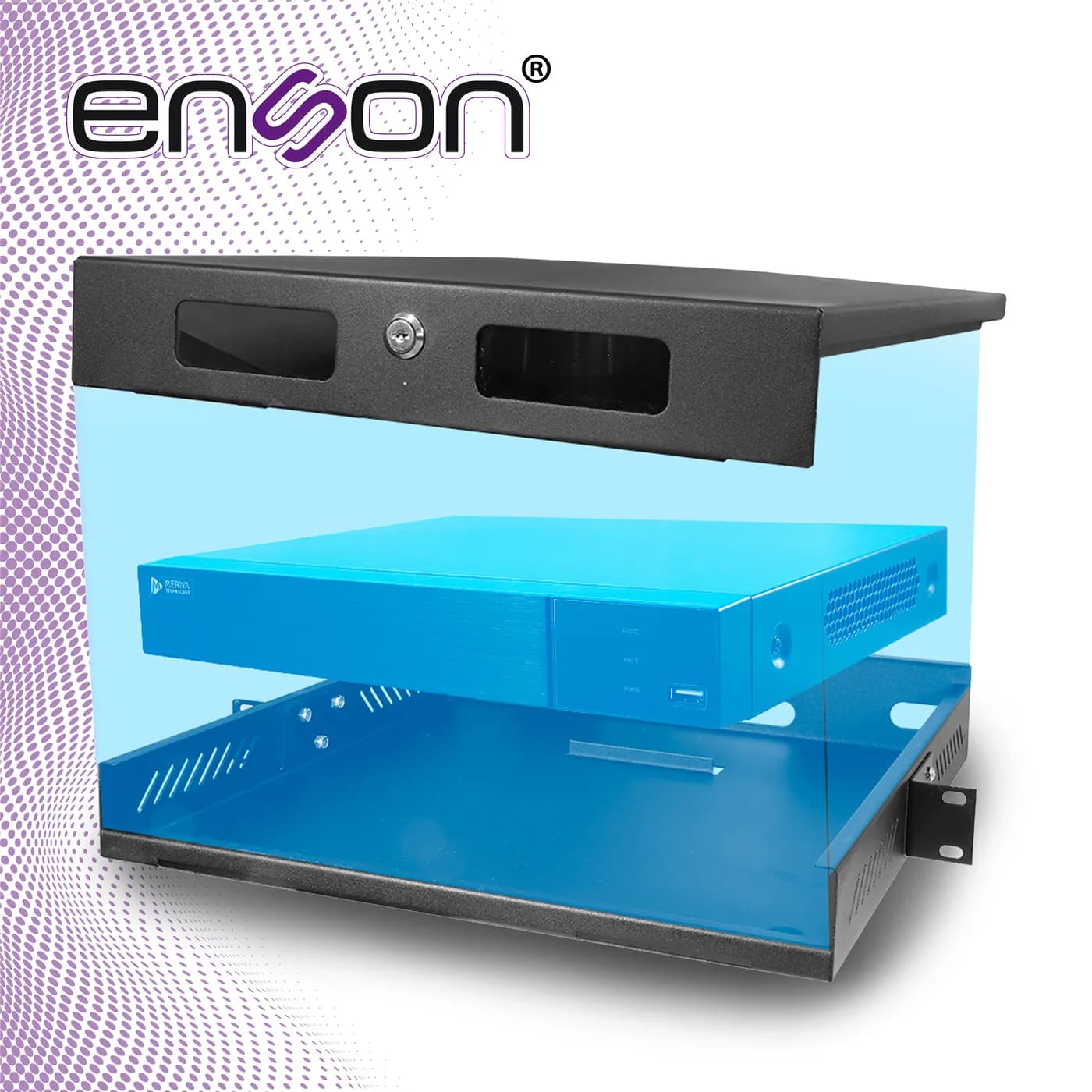 GABINETE DE SEGURIDAD ENSON LINCE18+ RACKEABLE 455X420X74.5MM IDEAL PA 7
