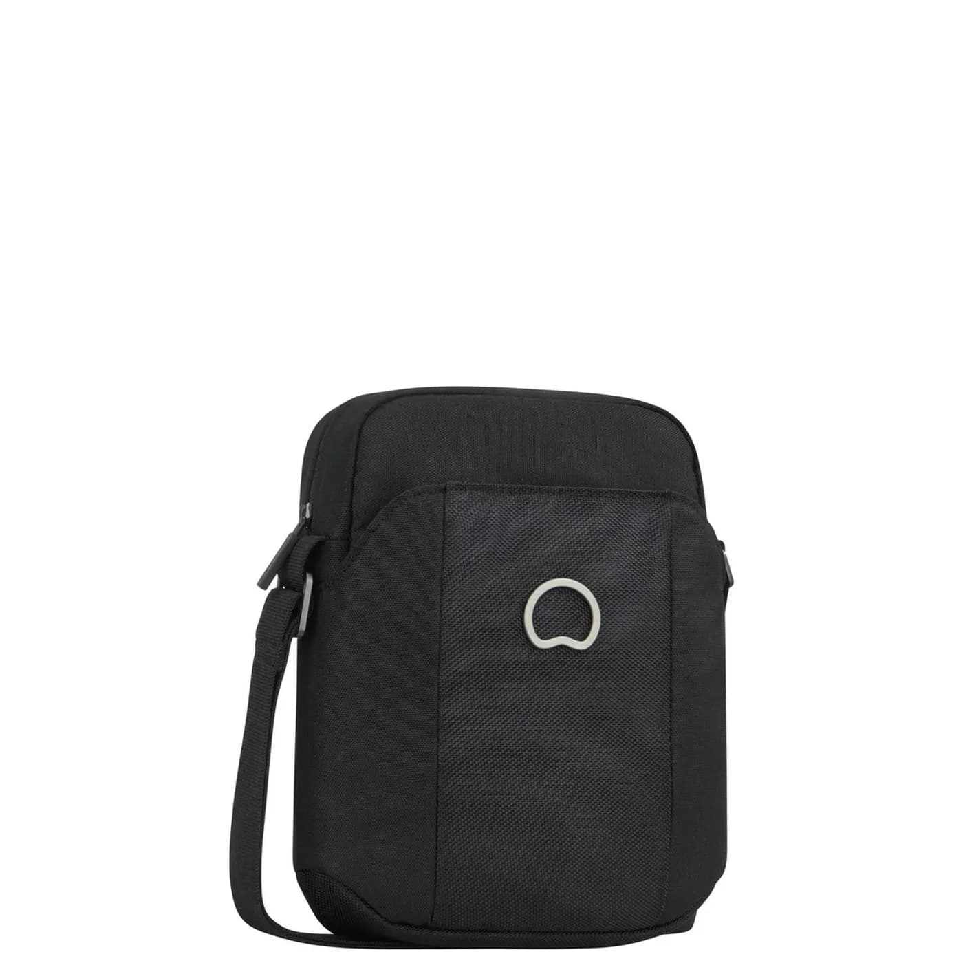 DELSEY BOLSO PICPUS TELA 7.9 PULG. NEGRO MINI REP VERTICAL 1 COMPARTIM 2