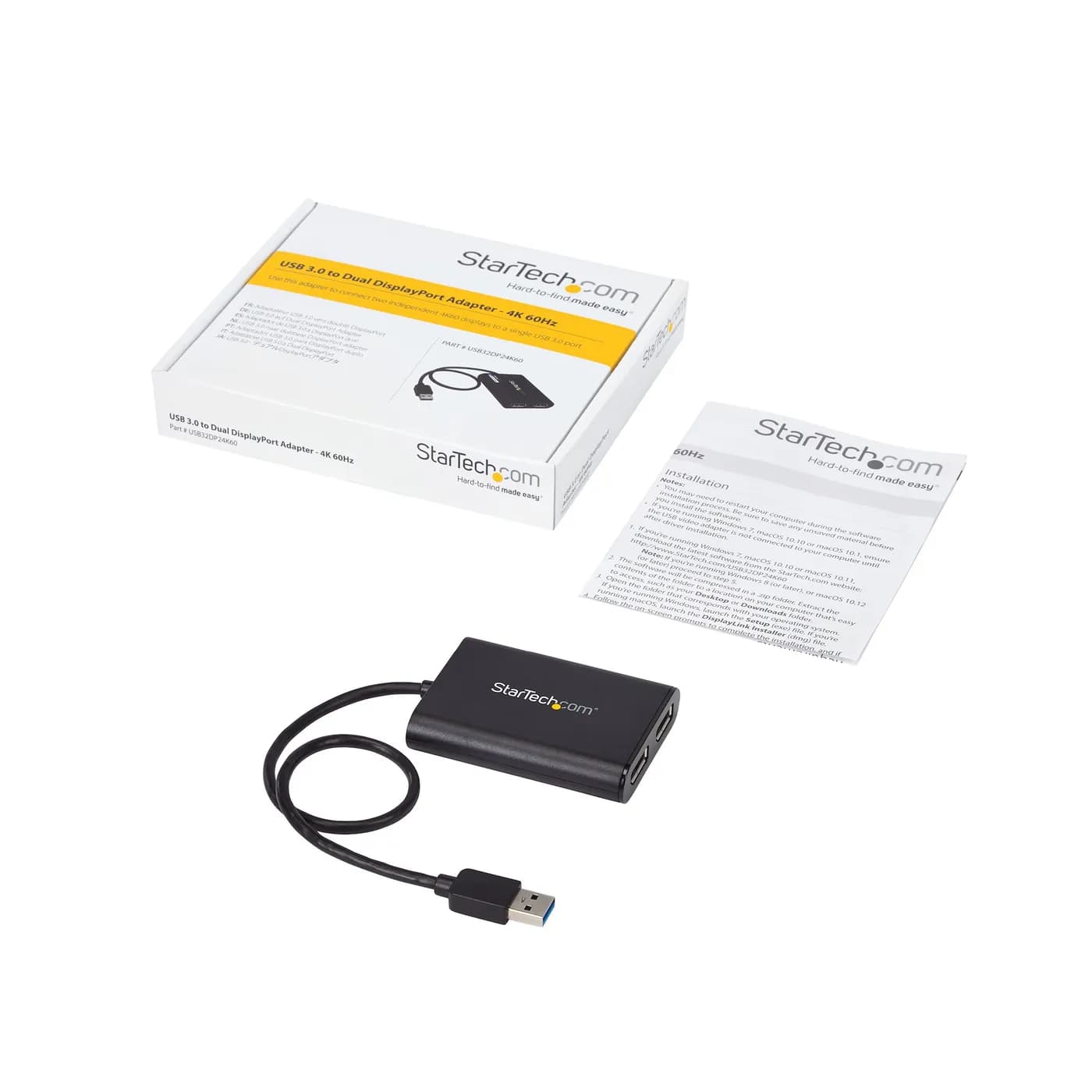 StarTech.com Adaptador Gráfico Externo USB 3.0 a DisplayPort Doble 4K6 7