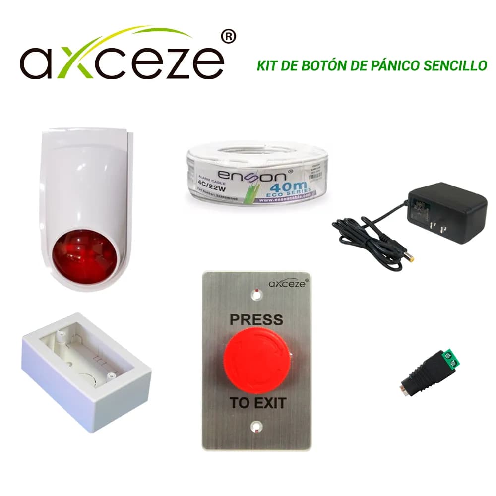 Axceze KIT DE BOTON DE PANICO SENCILLO