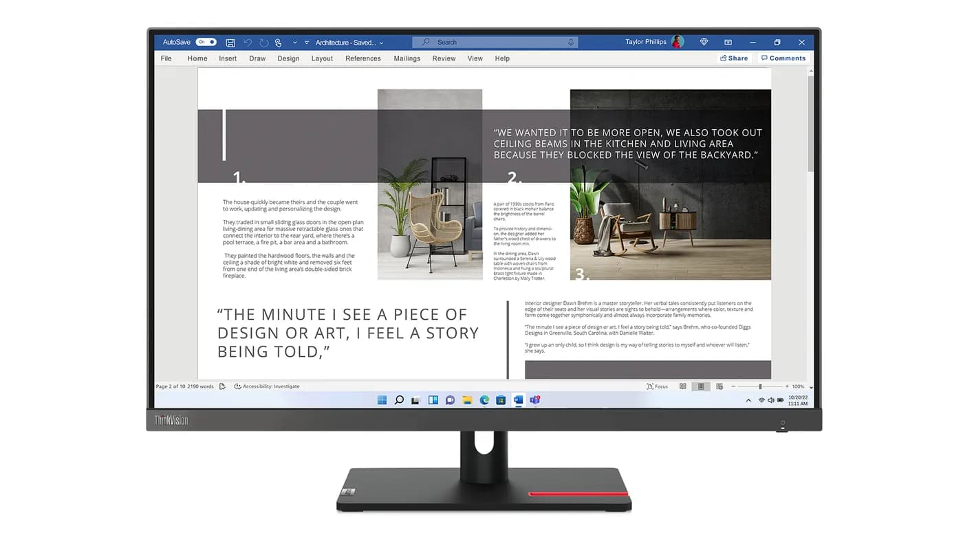 Lenovo ThinkVision S27i-30 monitor de computadora 68.6 cm (27") 1920 x 5