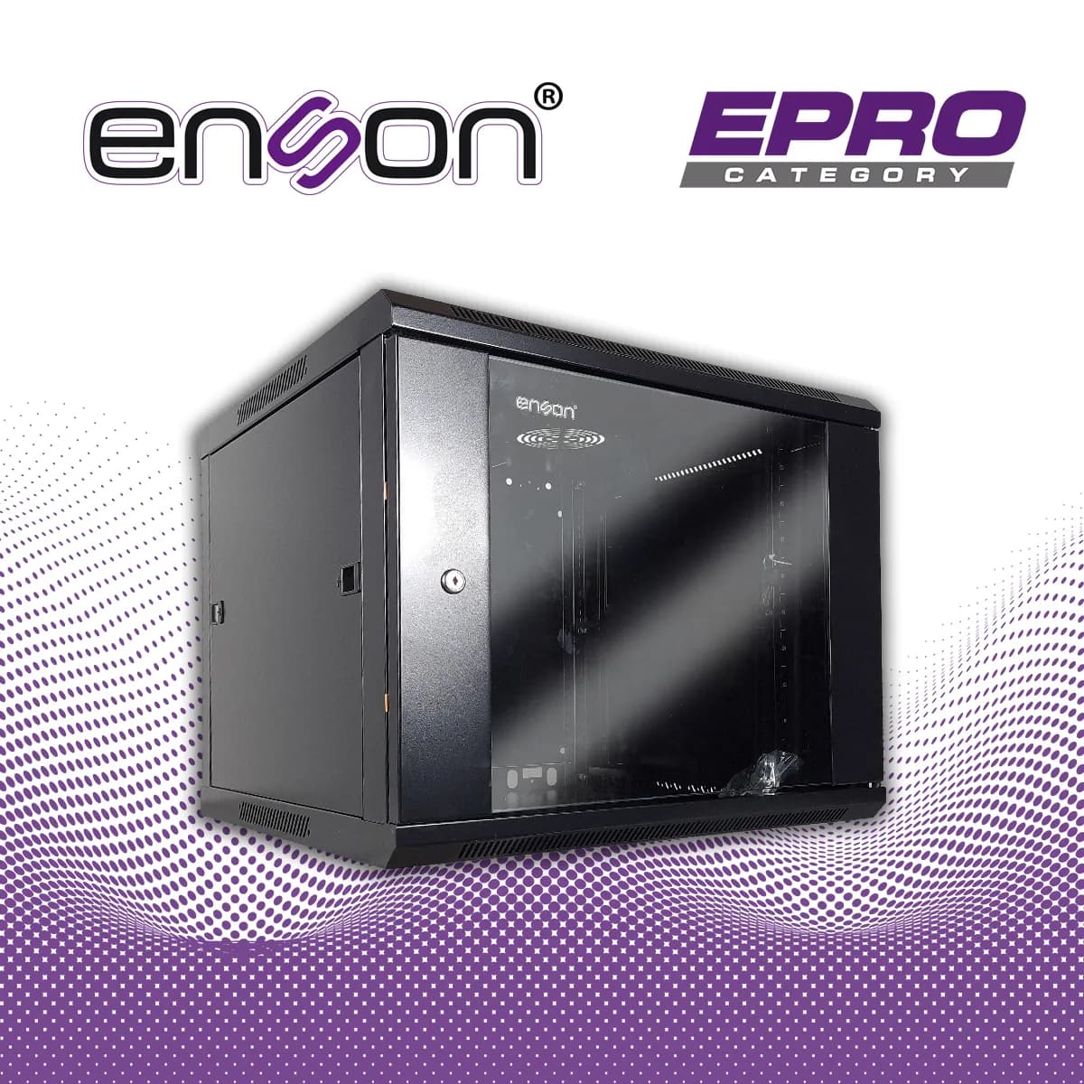 GABINETE DE PARED ENSON ENS-RKGB9U2 9UR PUERTA FRONTAL DE CRISTAL TEMP 4