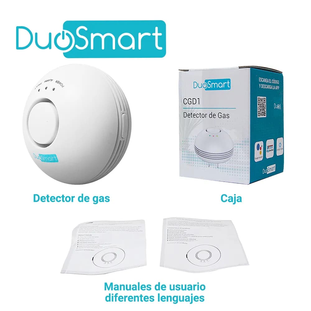 DETECTOR DE GAS RF SERIE C DUOSMART CGD1 **COMPATIBLE CON PANELES B20  5
