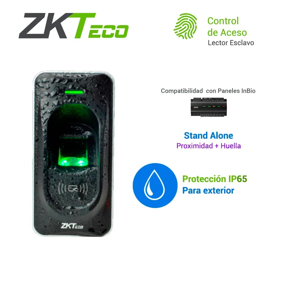 LECTOR BIOMETRICO Y PROXIMIDAD PARA PANEL INBIO ZKTECO FR1200 3000HUEL 3