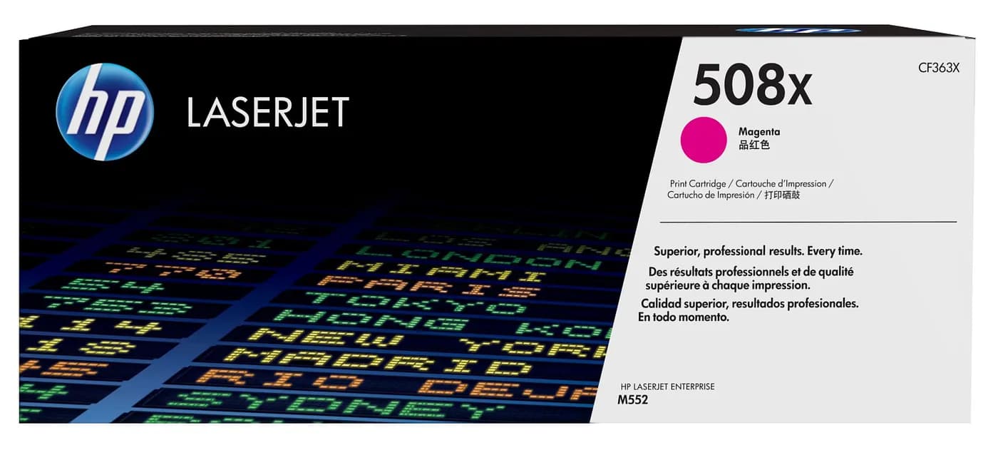 HP Cartucho de tóner original LaserJet 508X de alta capacidad magenta 2