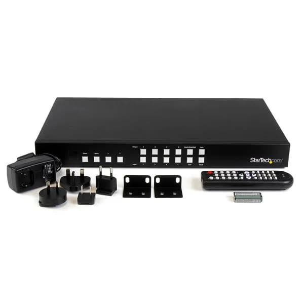 StarTech.com Switch Conmutador Matrix HDMI 4x4 con Multivisor Videowal 6