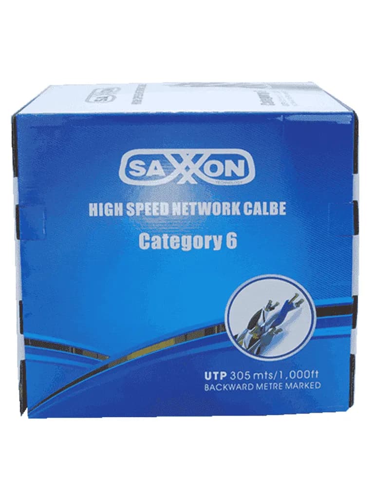 SAXXON OUTP6COP305BC - Bobina de cable UTP Cat6 100% cobre, 305 metros 2