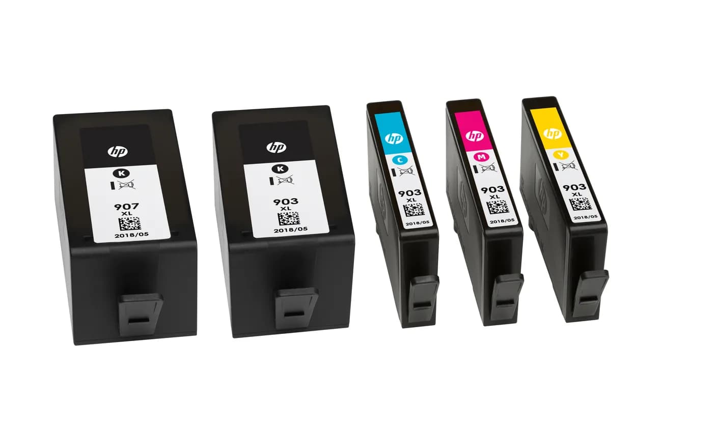 HP Cartucho original de tinta magenta de alto rendimiento 904XL 5