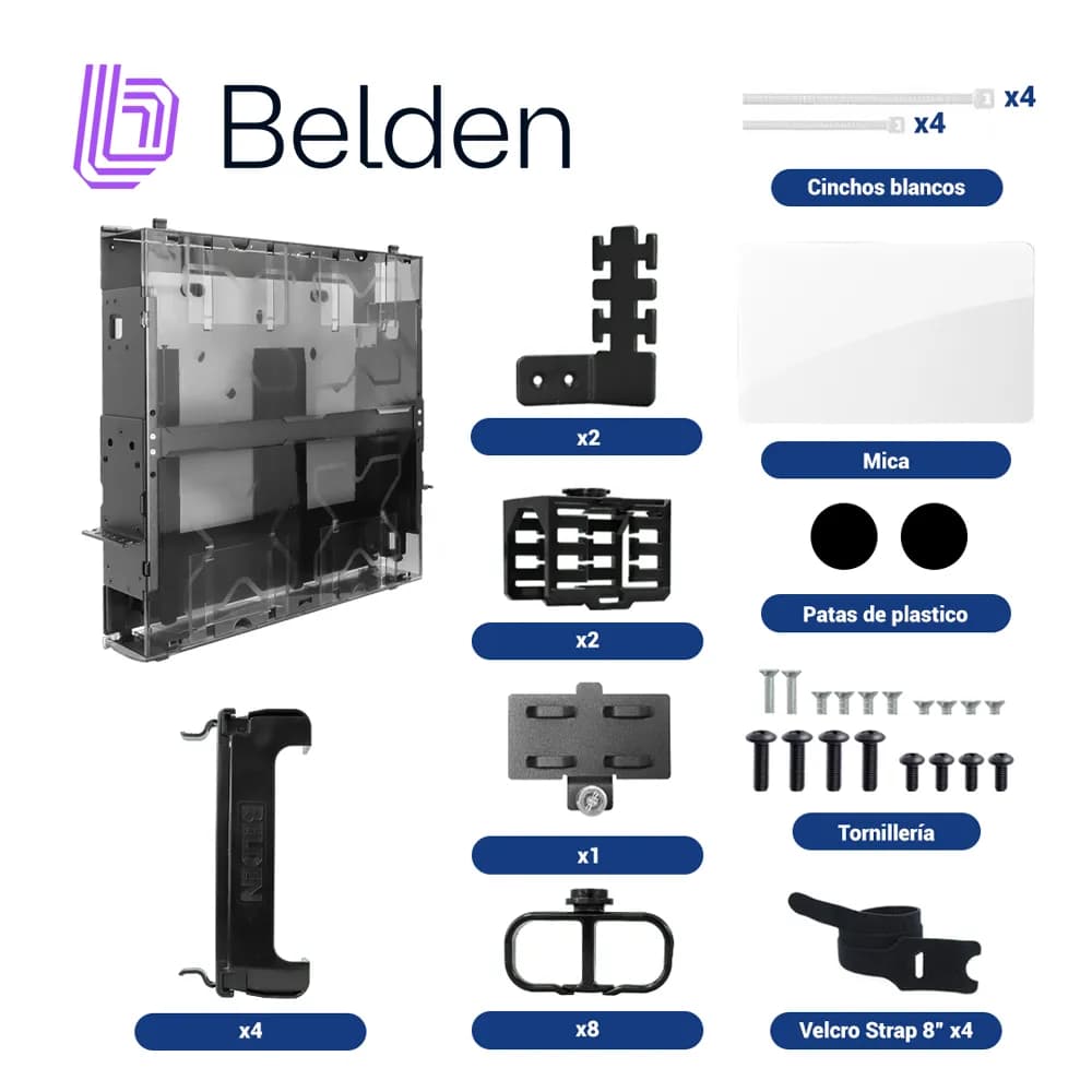 PANEL DE CONEXION BELDEN ECX-02U / 2UR / 4 CASSETTES / 2 FRAMES 5