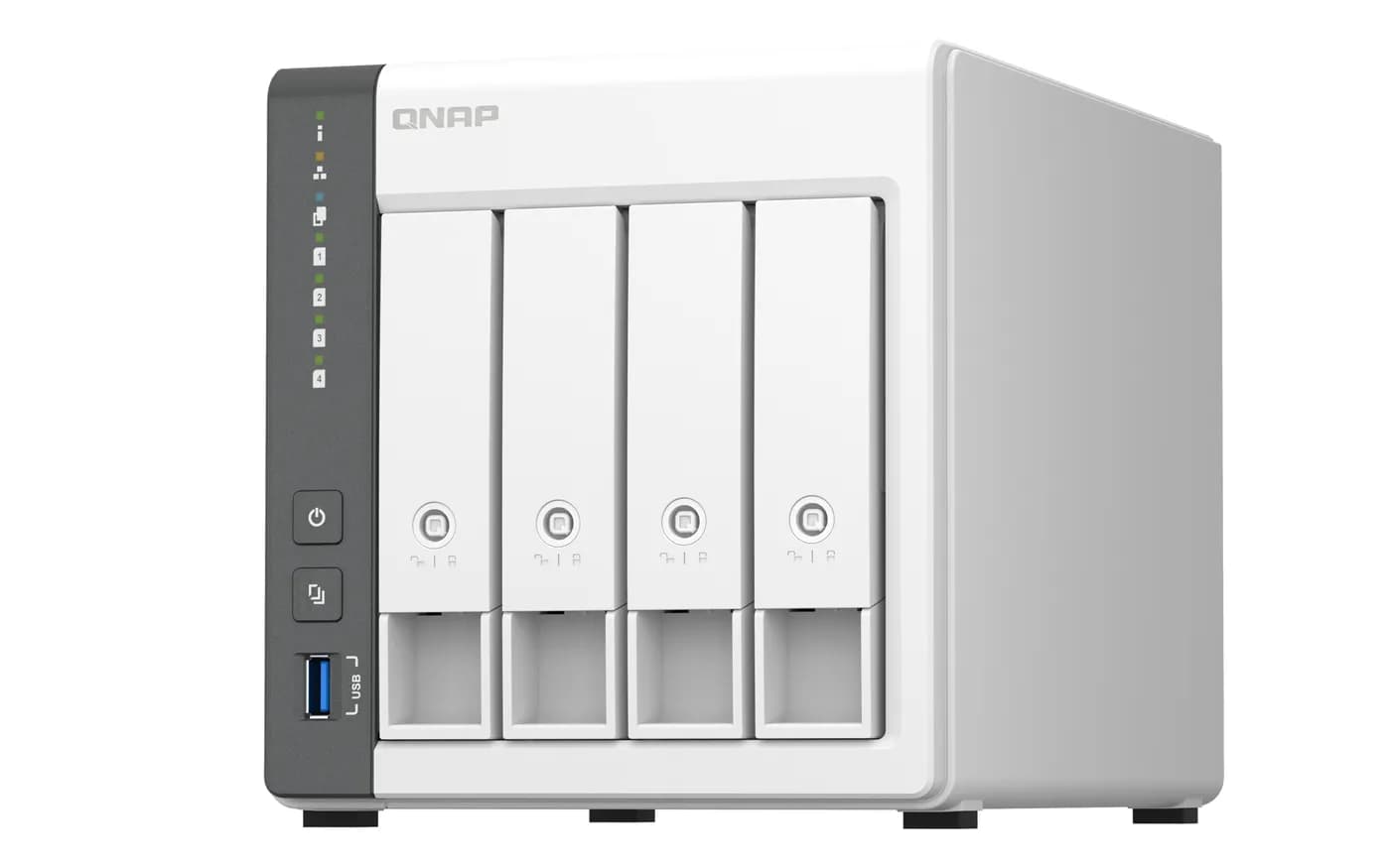 QNAP TS-433 NAS Tower ARM Cortex-A55 4 GB 0 TB QNAP QTS Blanco 6