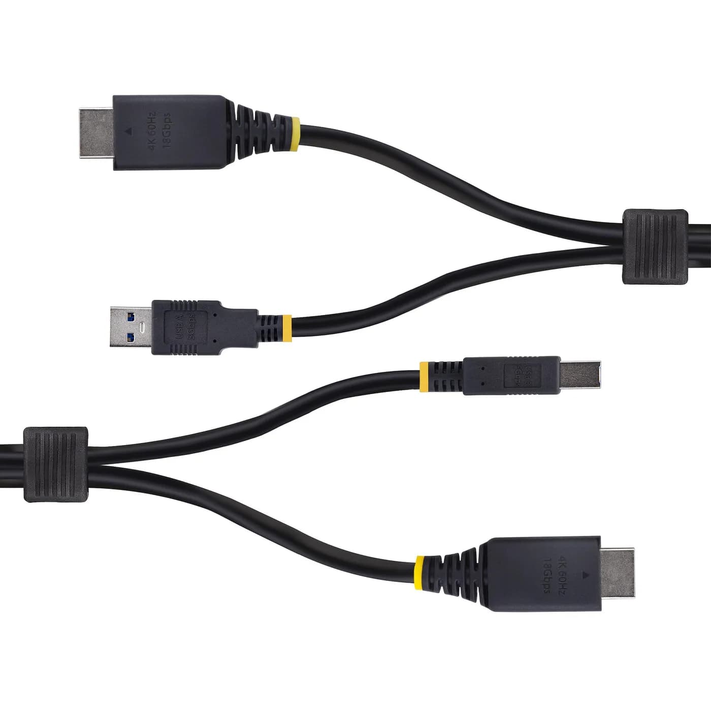 StarTech.com Cable KVM HDMI y USB 3.0 5Gbps de 1.8m - 4K 60Hz - Cable  3