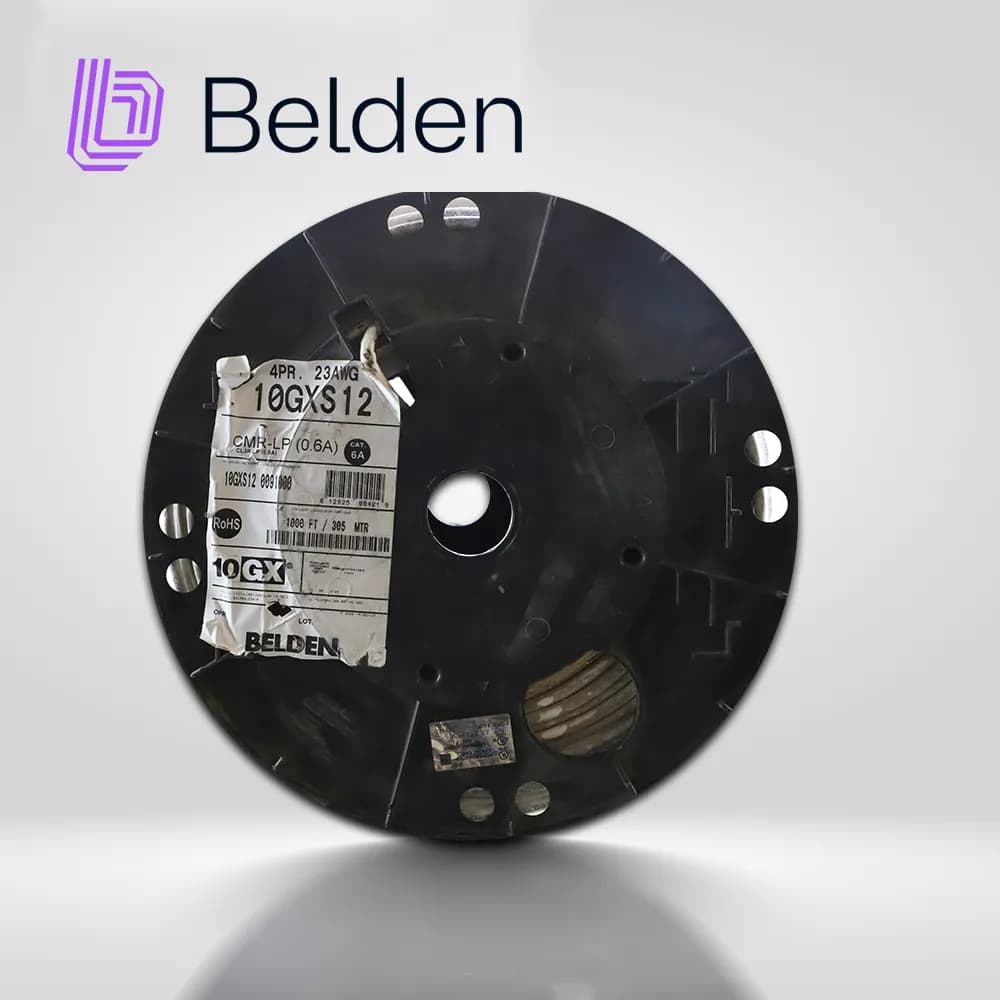 CABLE UTP CAT6A BELDEN 10GXS12 0091000 / INTERIOR / BLANCO / 625MHZ /  3
