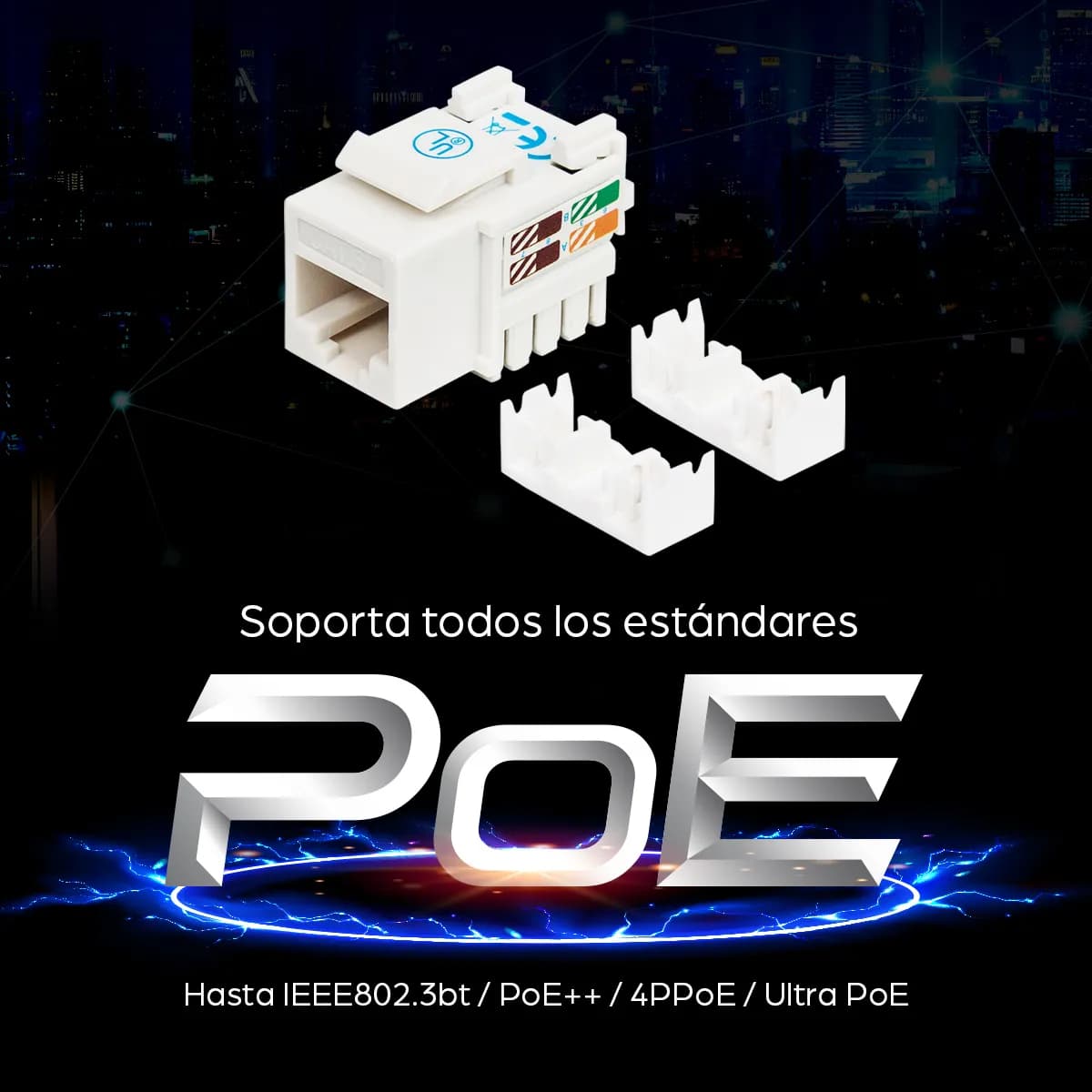 Intellinet JACK RJ45 CAT6 KEYSTONE DE IMPACTO BLANCO 6