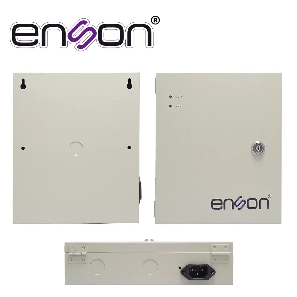FUENTE DE PODER TIPO CAJA ENSON PSB-1218 12VDC 10A 18 CANALES DE 0.5A  3