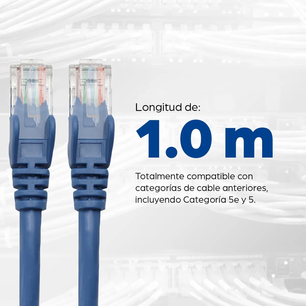 Intellinet Cable de red, Cat6, UTP 5