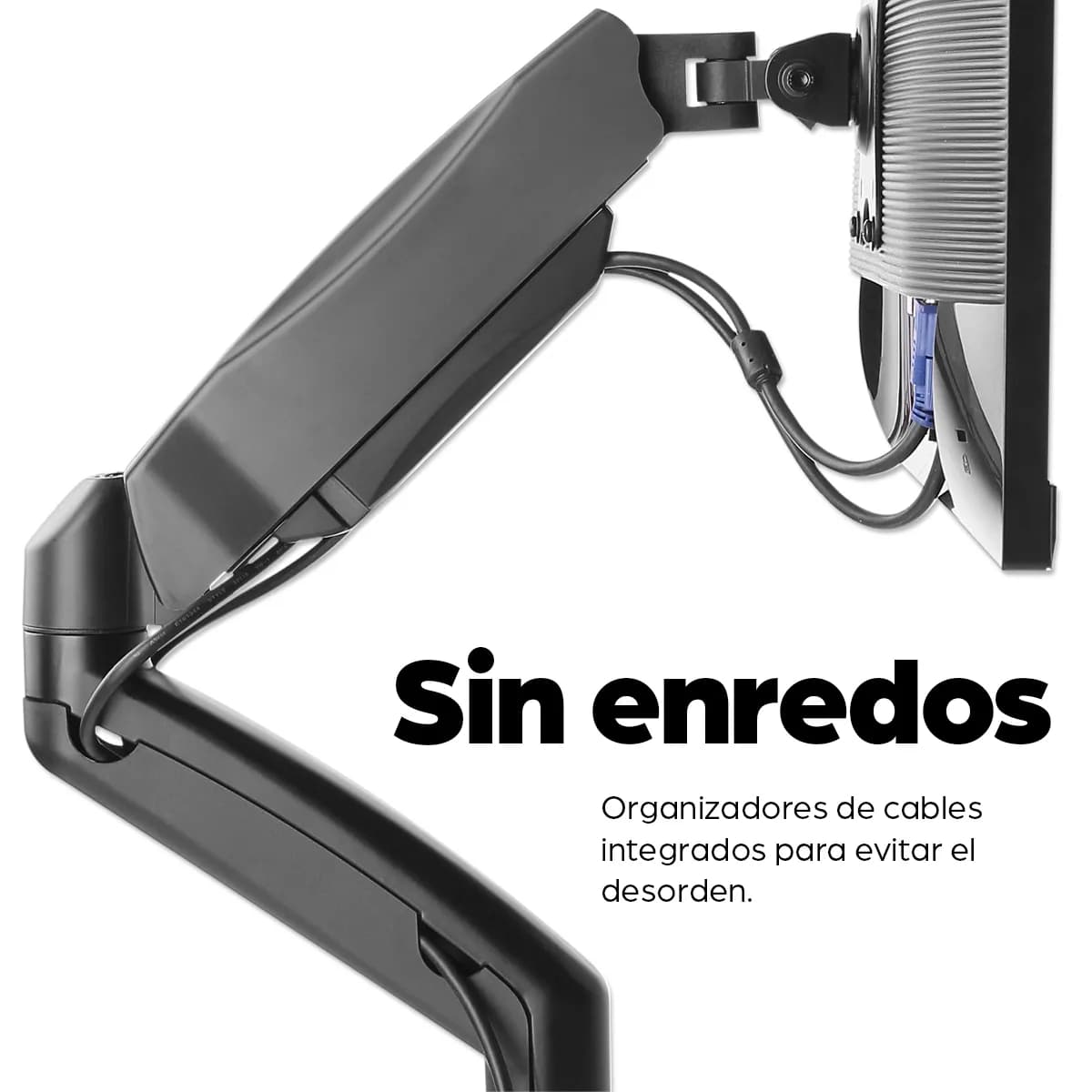 Manhattan Los brazos articulados sujetan dos monitores de 17" a 32" de 17