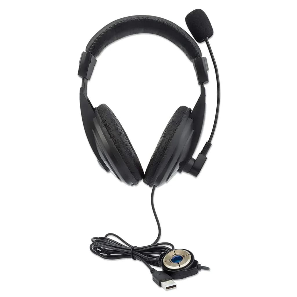Manhattan Audífonos estéreo USB 6