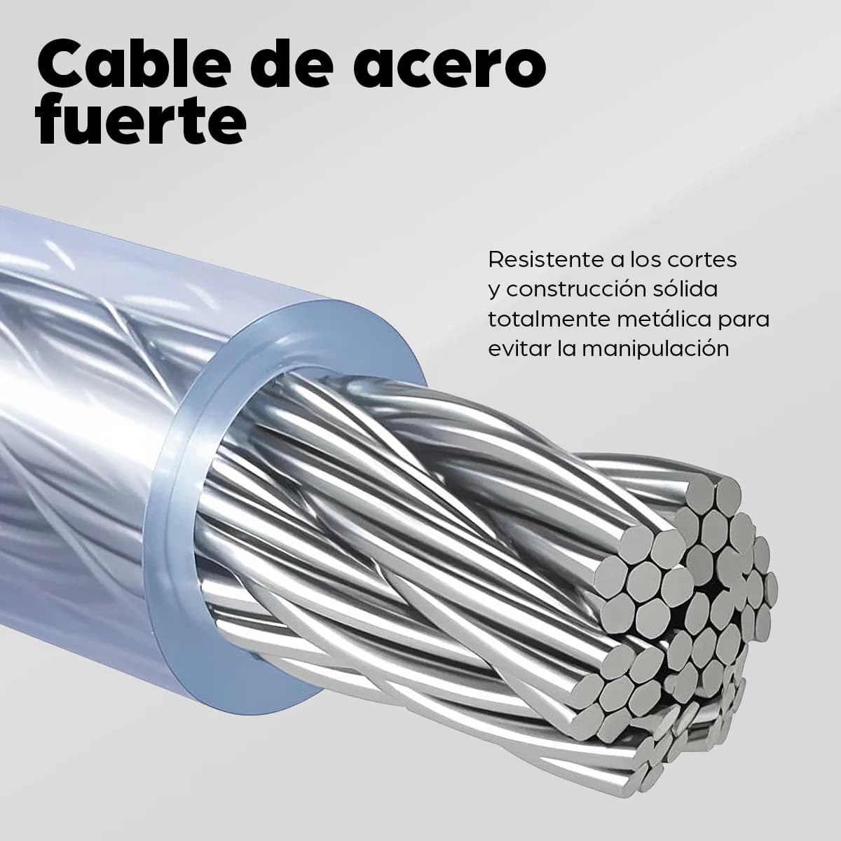 Manhattan 440301 cable antirrobo Plata 1.8 m 10