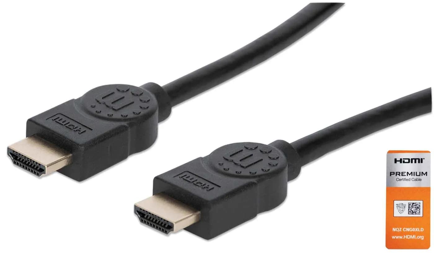 Manhattan Cable HDMI de Alta Velocidad con Canal Ethernet, Versión Pre 2